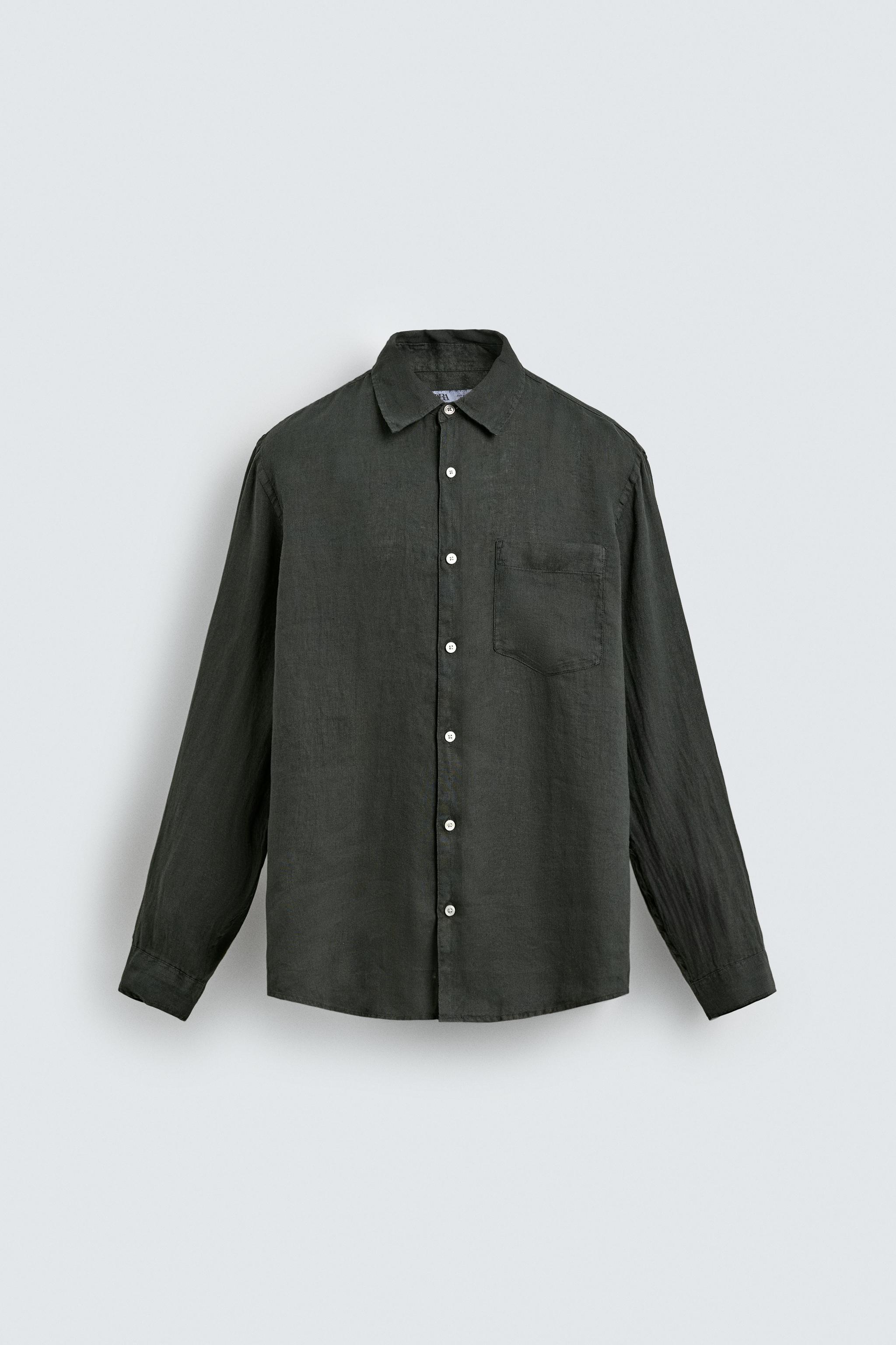 CHEMISE REGULAR FIT 100 % LIN